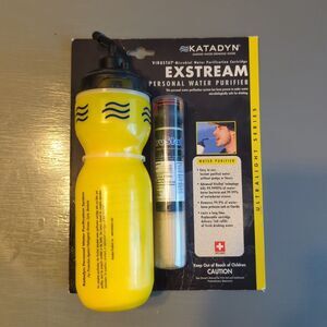 Katadyn Exstream Personal Water Purifier Filter Water Bottle Camping Hiking